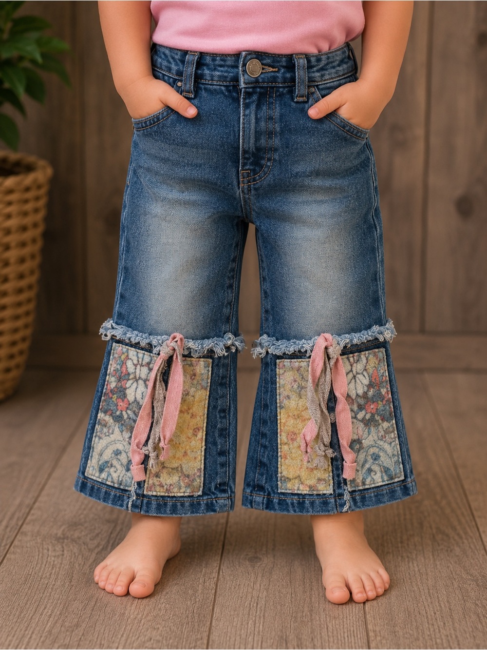 LITTLE MASS Toddler Denim pants- size 2T